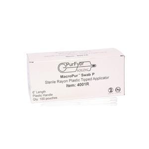 Purfybr Applicator 6 in Serrated Plastic Shaft Sterile 1000/Ca