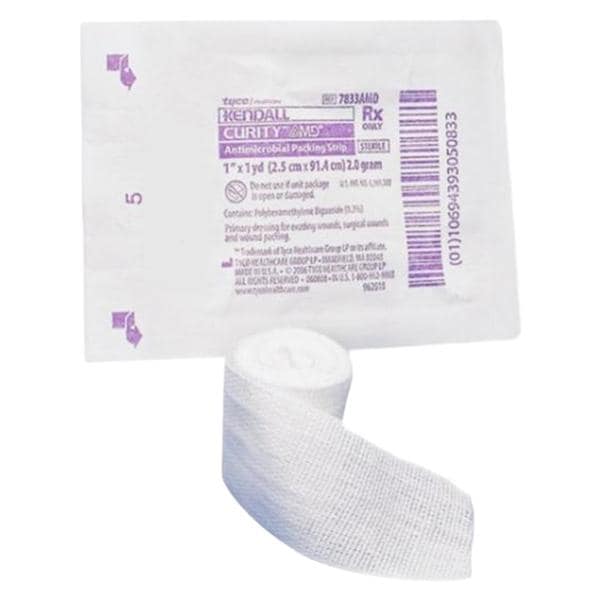 Curity AMD Cotton Strip Packing 1"x1yd Sterile