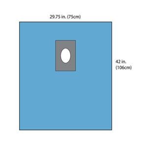 Angio-Shield 29x42" Sterile Special Procedure Drape 3-1/2x4-1/2" Fenestrated