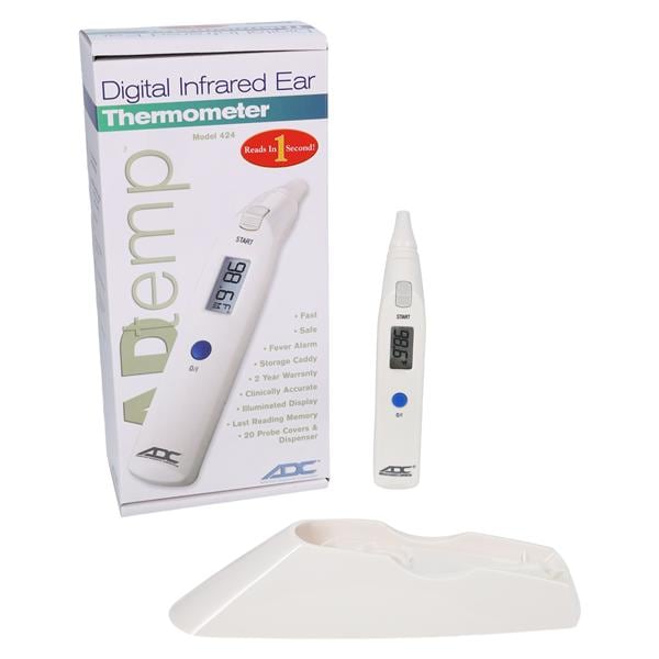 Adtemp Digital Thermometer Reusable Dual Scale Ea