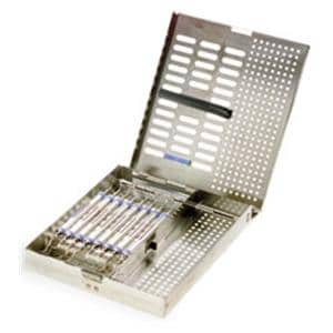 Standard Cassette Stainless Steel Silver 8 Instruments Ea