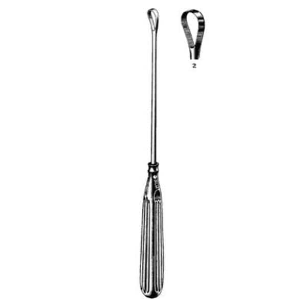 Sims Uterine Curette 11" Stainless Steel Ea