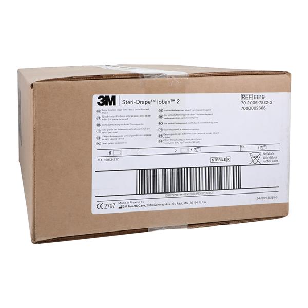 Steri-Drape 129x100" Sterile Isolation Drape Fenestrated