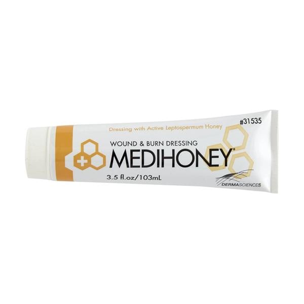 MediHoney Polymer Wound Paste Tube Brown Absorbent 12/Ca