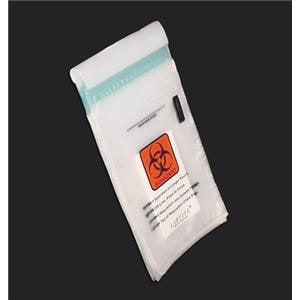 Specimen Transport Bag 2mil 8x10" Clear Tear Zone/Zipper Closure PE 1000/Ca