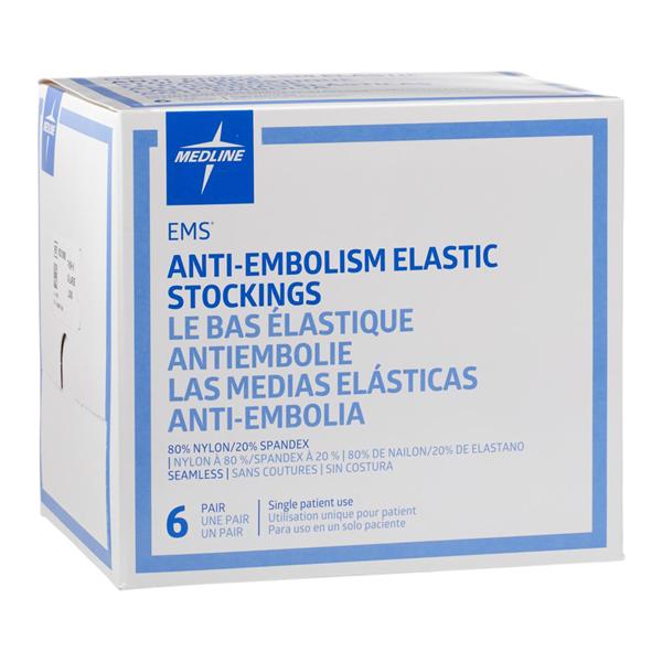 EMS Anti-Embolism Stocking Thigh High Large/Short 14-17" White