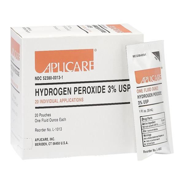 Hydrogen Peroxide 3% Antiseptic Solution 1oz Pouch 200/Ca
