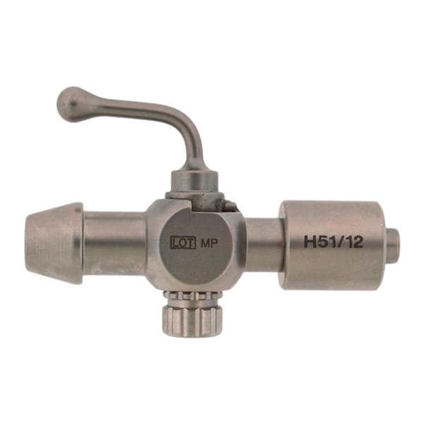 2-Way Stopcock Stainless Steel Male Luer Lock Connector Ea