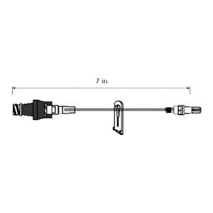 IV Extension Set 60" Bravo 24 T-Connector Rotating Adapter 50/Ca