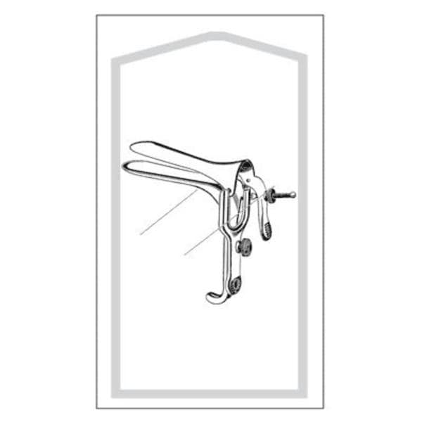 Econo Graves Vaginal Speculum 4x1/4" Medium 25/Bx