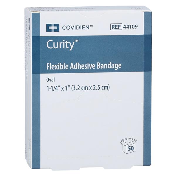 Curity Adhesive Bandage Fabric 1x1-1/4" Tan Sterile 1200/Ca