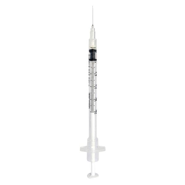 InviroSnap Safety Needle/Syringe 26gx3/8" 1mL Brown Fixed Needle LDS 25x40/Ca
