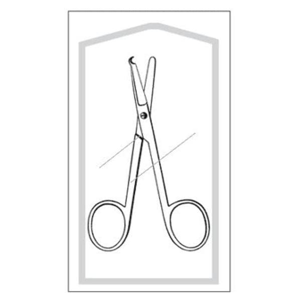 Econo Spencer Stitch Scissors Straight 4-1/2" Stainless Steel Sterile Disp 25/Bx