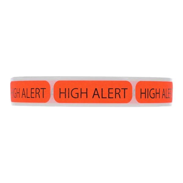 Communication Label Paper High Alert Fluorescent Red MdVsn 1-7/16x3/8" 666/Rl