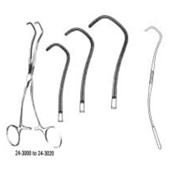 Cooley-Derra Anastomosis/Vascular Clamp 6-1/2" Stainless Steel Reusable Ea