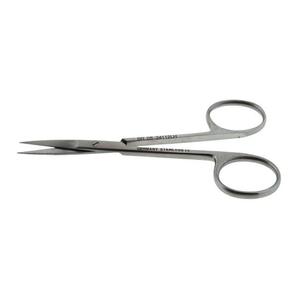 Iris Scissors Straight 4-1/4" Stainless Steel Non-Sterile Reusable Ea