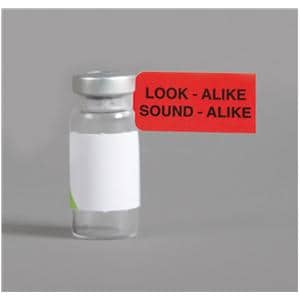 Flag Label Look/Sound Alike Red 3-7/8x3/4 2000/Bx