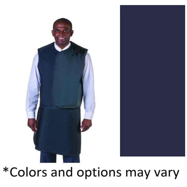 X-Ray Apron/Vest Navy Blue Wrap-Around 26x35" Large LF/.5 Eqvlnc w/ Thyrd Clr Ea