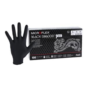 MICROFLEX Black Dragon Zero Nitrile Exam Gloves X-Large Black NS 1000/Ca