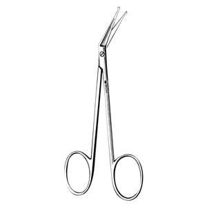 Iris Scissors Angled 4-1/4" Stainless Steel Non-Sterile Reusable Ea