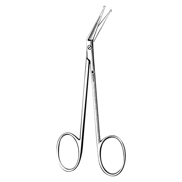 Iris Scissors Angled 4-1/4" Stainless Steel Non-Sterile Reusable Ea