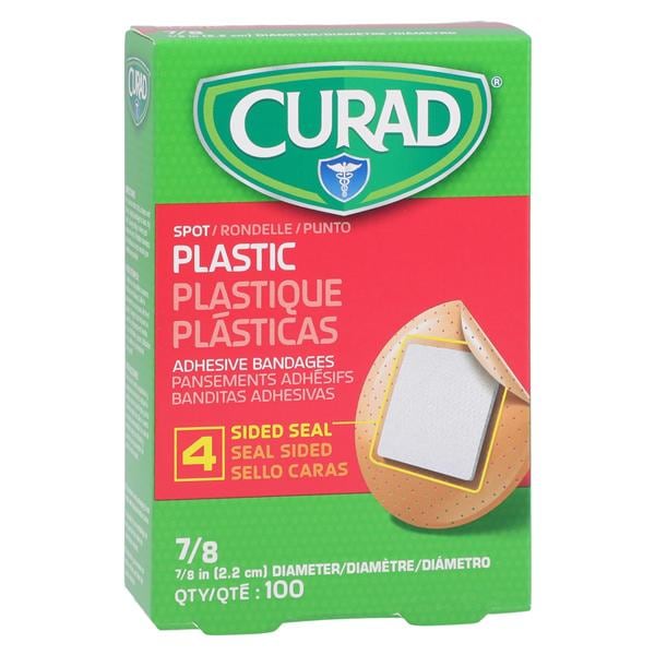 Curad Adhesive Bandage Plastic 7/8" Natural Sterile 1200/Ca