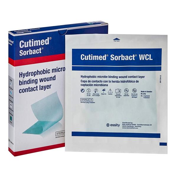 Cutimed Sorbact WCL Acetate Fabric Dressing 4x5" Sterile Non-Adhesive