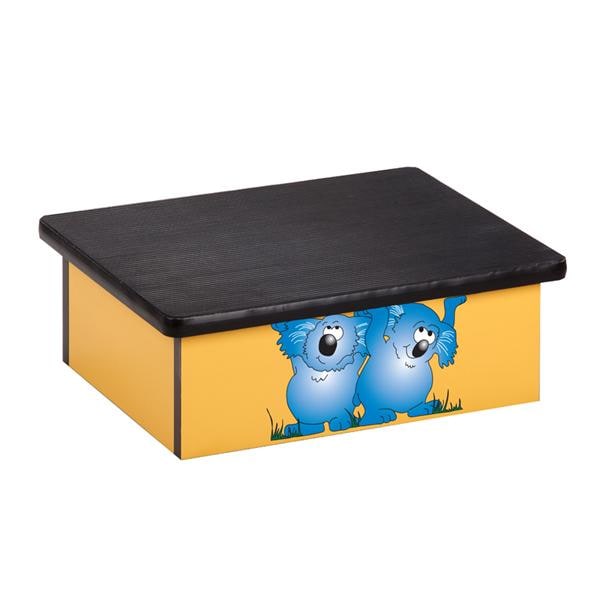 Step Stool Black/Yellow Koala Non-Skid Tread Ea