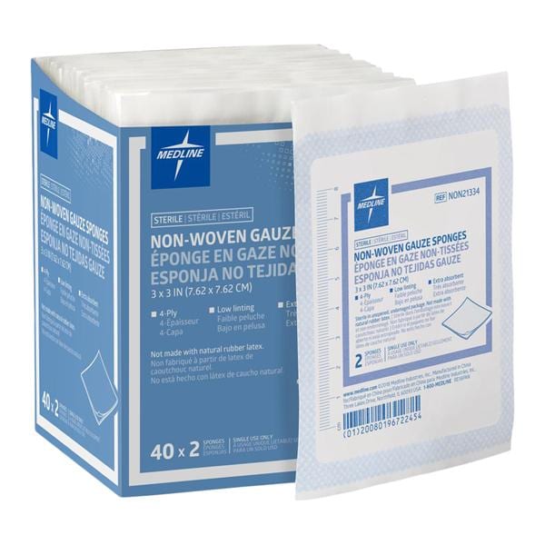 Avant Rayon/Polyester Blend Gauze Sponge 3x3" 4 Ply Sterile Non-Woven LF