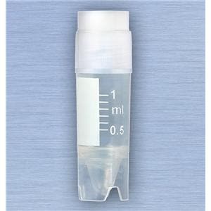 CryoClear Cryogenic Vial Polypropylene 1mL Attached Screw Cap 500/Ca
