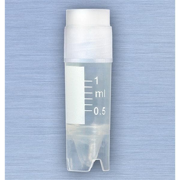 CryoClear Cryogenic Vial Polypropylene 1mL Attached Screw Cap 500/Ca
