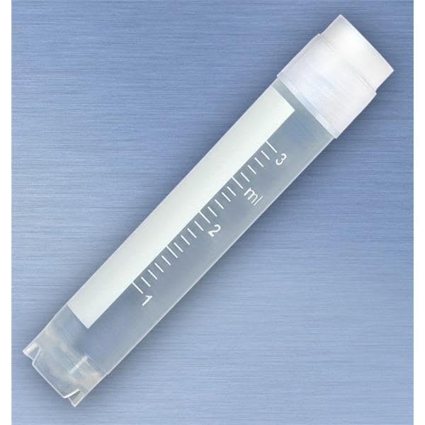 CryoClear Cryogenic Vial Polypropylene 3mL Attached Screw Cap 500/Ca