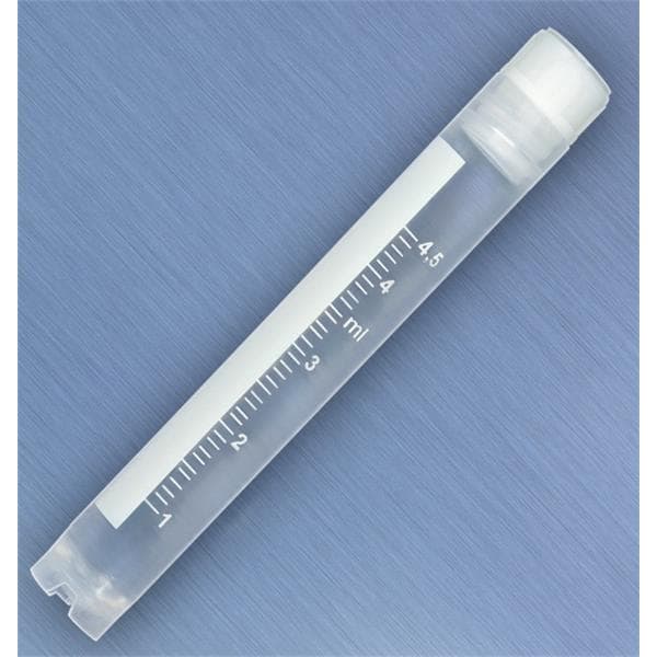 CryoClear Cryogenic Vial Polypropylene 5mL Attached Screw Cap 500/Ca