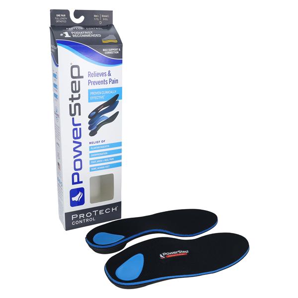 Powerstep ProTech Control Insole Blue/Gray Full Length Men 7-7.5 / Women 9-9.5