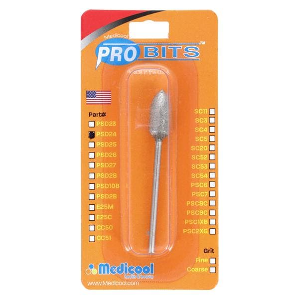 PBS Diamond Bur 3/32" Pear Ea