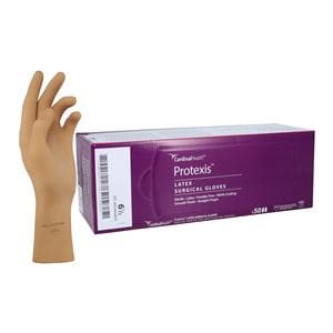 Protexis Latex Surgical Gloves 6.5 Light Brown 50/Bx, 4 BX/CA
