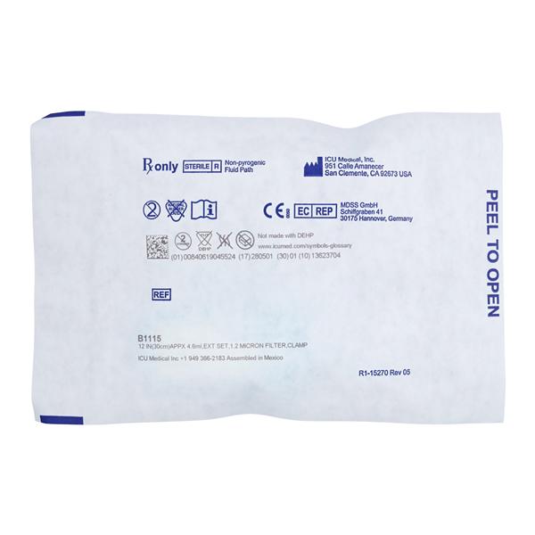 IV Extension Set Needleless 12" Rotating Adapter 50/Ca