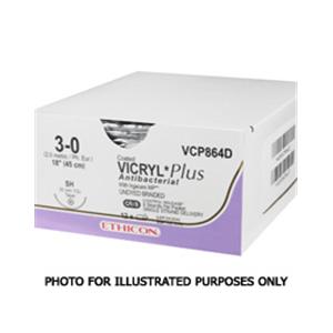 Vicryl Plus Suture 1 36" Triclosan/Polyglactin 910 Braid CT Undyed 36/Bx