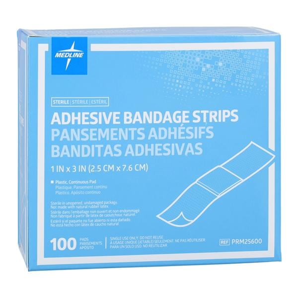 Adhesive Bandage Plastic 1x3" Natural Sterile 1200/Ca