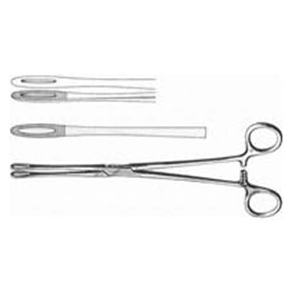 Fletcher Sponge Forcep Straight 9-1/2" Stainless Steel Ea