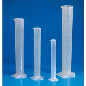 Graduated Cylinder Polypropylene Clear 500mL Ea