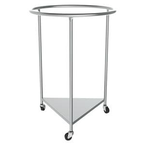 Linen Round Stainless Steel Hamper 25x35