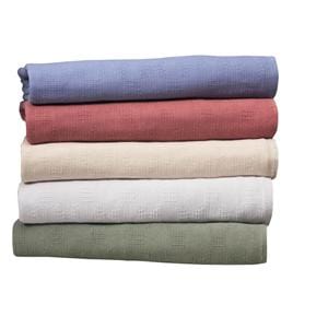 Gemini III Spread Blanket White Cotton 74x108