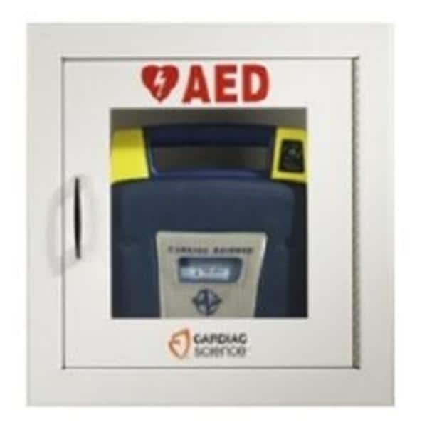 Powerheart Semi-Recessed Cabinet New For Defibrillator Metal Ea
