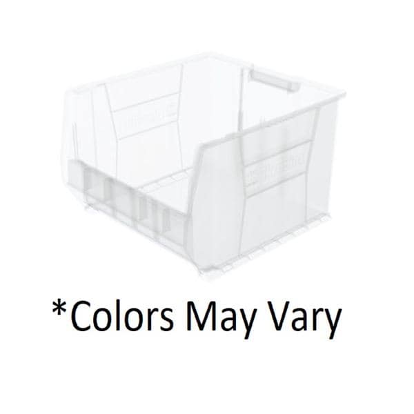 Super-Size AkroBins Storage Bin Clear Plastic W/ Label Holder 20x18-3/8x12 1/Ca