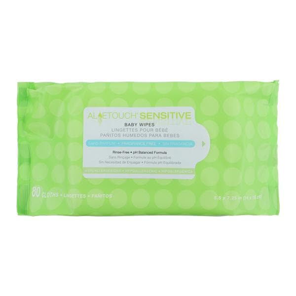 AloeTouch Baby Wipes Unscented 80x24/Ca