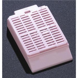 Tissue Embedding Cassette Pink Attached Lid Rectangular 1000/Ca