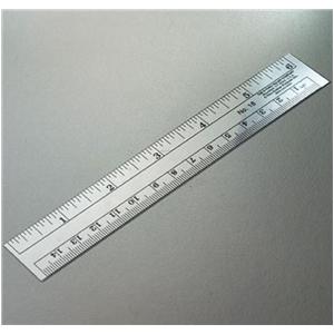 Ruler 6" Plastic 100/Ca
