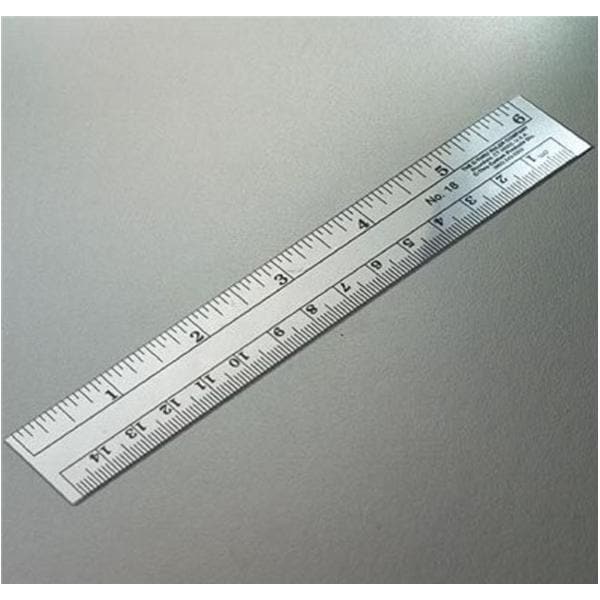 Ruler 6" Plastic 100/Ca