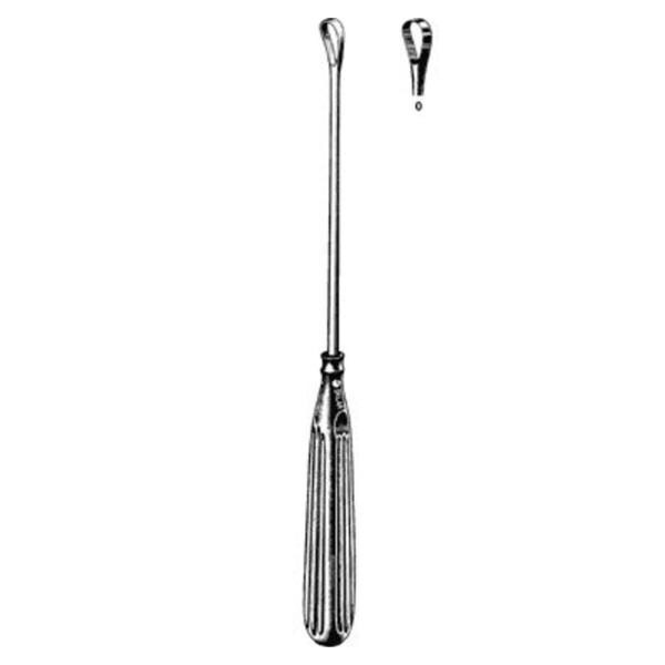 Sims Uterine Curette 11" Stainless Steel Ea